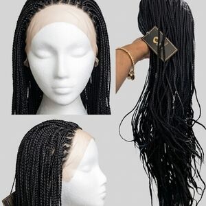 Elegant Black Braided Wig